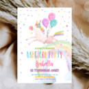 Recherche de rainbow party invitations De la licorne