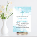 Recherche de moderne de garçon baptême invitations Croix