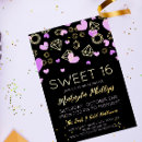Recherche de girly 16ans anniversaire invitations Glacer