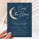 Recherche de over the moon baby shower invitations Nous sommes ravis