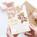 Recherche de brown baby shower invitations Ours en peluche