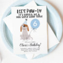 Recherche de lets party invitations Chiot
