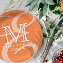 Recherche de faveurs assiettes en papier Monogramme
