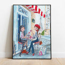 Suche nach kleines mädchen poster Blau