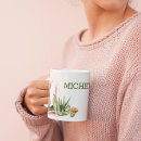 Recherche de aquarelle succulente tasses Monogramme