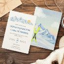 Recherche de ski mariage invitations Rustique