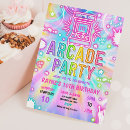 Recherche de arcade invitations Fête d'anniversaire éclatante