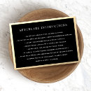 Recherche de aftercare cartes visite Instructions