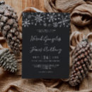 Suche nach winter wonderland wedding einladungen Silber