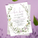 Recherche de jaune et lavande invitations Bébé en fleurs
