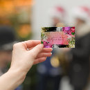 Recherche de fleurs rouges cartes visite Client(e)