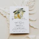 Recherche de lemon baby shower invitations Citron à aquarelle