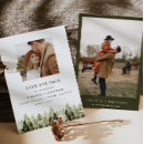 Recherche de pine tree save the dates Photo enregistrer la date