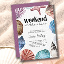 Recherche de rivage invitations Aquarelle