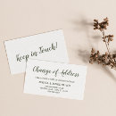 Recherche de nouvelle adresse cartes visite Changement d'adresse