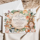 Recherche de watercolor woodland animals baby shower invitations Mother to be
