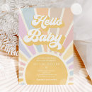 Recherche de retro baby shower invitations Hippie