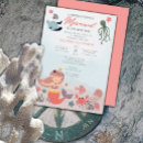 Recherche de sirène baby shower fille invitations Poisson
