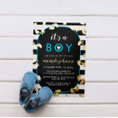 Recherche de bébé de rayure bleue Baby shower garçon