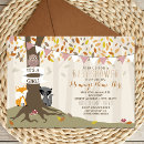 Recherche de woodland creatures baby shower invitations Bébé
