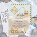 Recherche de construction baby shower invitations Camion à benne