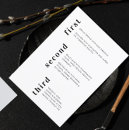 Recherche de unique contemporain mariage menus Moderne