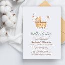 Recherche de transportation baby shower invitations Poussette