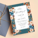 Recherche de bleu turquoise mariage invitations Élégant