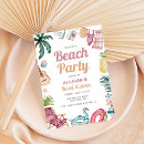Recherche de palmier tropical invitations Beach party