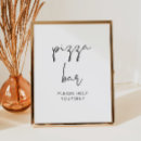 Recherche de pizza fête posters Noir et blanc