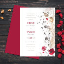 Recherche de red floral mariage invitations Invités