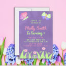 Recherche de papillon fille invitations Violet