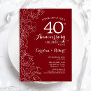 Recherche de ruby invitations Rouge rubis