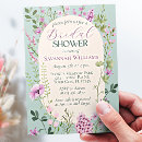 Recherche de feminine bridal shower invitations Botanique