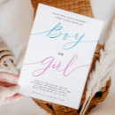 Recherche de boy or girl gender reveal invitations Garçon ou fille