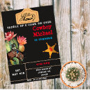Recherche de far west invitations Boy