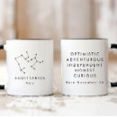 Recherche de zodiaque sagittaire tasses Noir et blanc