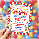 Recherche de cirque invitations Fête d'anniversaire du carnaval