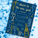 Recherche de new years party invitations Moderne