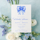 Recherche de victorian bridal shower invitations Bleu et blanc
