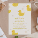 Recherche de canard jaune invitations Baby