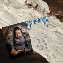 Recherche de bleu baptême invitations Baby boy