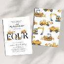 Recherche de construction truck anniversaire invitations Camion à benne