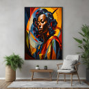 Recherche de portrait abstrait art Décoration contemporaine