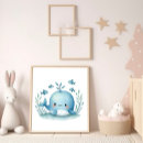 Suche nach der blauwal poster baby kinder Babyduschgeschenk