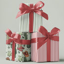 Recherche de rayures vertes rouges papier cadeau Papier d'emballage de noël