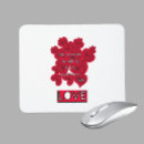 Recherche de cœur tapis souris Rouge