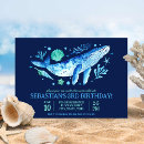 Suche nach blau und koralle einladungen Aquarell