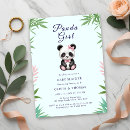 Recherche de panda baby shower fille invitations Porter