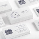 Recherche de floral bleu cartes visite Code qr